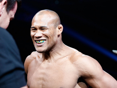 OKLAHOMA CITY, OK - JANUARY 12: Ronaldo "Jacare" Souza prepares to enter the cage before his catchweight bout against Ed Herman during the Strikeforce event on January 12, 2013 at Chesapeake Energy Arena in Oklahoma City, Oklahoma. (Photo by Esther Lin/Fo